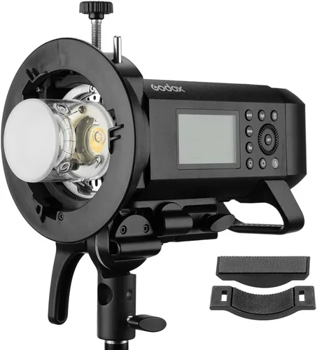 Vista 4 de Godox S2 Soporte de Speedlite para Godox AD200Pro, AD200, AD400Pro, para Speedlite de cabeza redonda V1, Serie V860II / TT685 / TT350, Soporte tipo