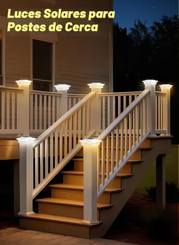 Vista 7 de T-SUN Luces de Tapa de Poste 4x4 Paquete de 6 para Cerca de Vinilo/Madera, Exterior Impermeable Blanco Cálido y Frío, Luces Solares de Poste