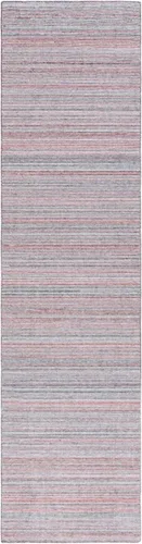Vista 15 de SAFAVIEH Kilim Collection - Alfombra de pasillo de 2 pies 3 pulgadas x 9 pies, azul y amarillo, hecha a mano con rayas bohemias, ideal para zonas