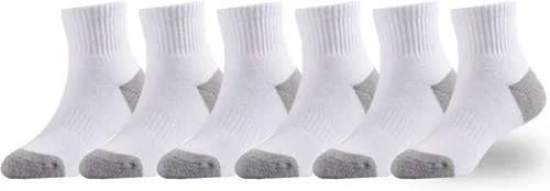 Vista 30 de EPEIUS Calcetines acolchados de algodón grueso para niños y niñas, calcetines atléticos deportivos para correr, paquete de 6 unidades, 4-14 años