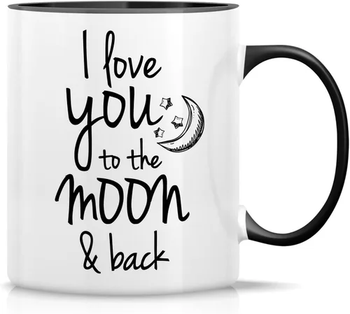 Vista 36 de Retreez Taza divertida – I Love You to The Moon & Back - Tazas de café de cerámica de 11 onzas – Divertido, sarcasmo, sarcástico, motivacional