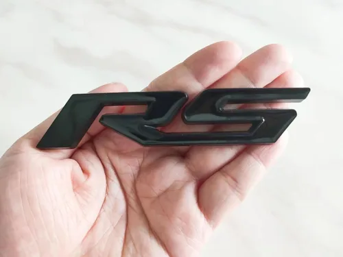 Vista 5 de 2 calcomanías de insignia RS adecuadas para autos y camiones de la serie RS (negro)