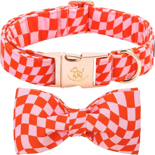 Vista 42 de Elegant little tail Independence - Collar patriótico para mascotas con pajarita para mascotas del 4 de julio de algodón suave para mascotas