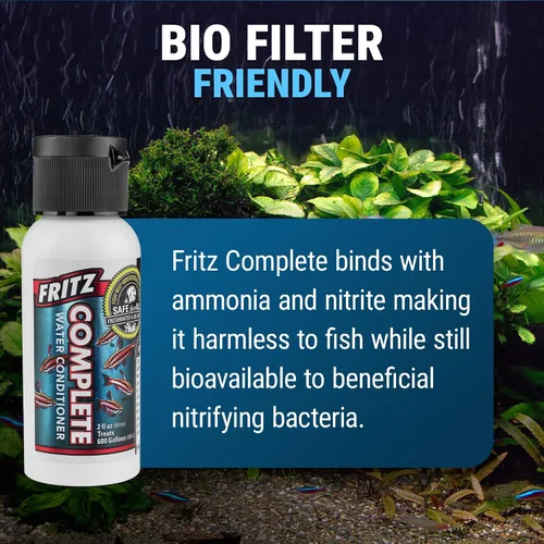 Vista 5 de Fritz Aquatics Acondicionador de agua/declorador completo para acuarios de agua dulce y salada (2 onzas)