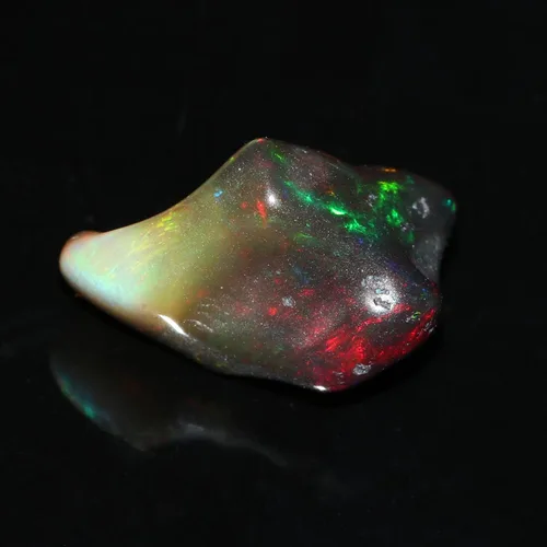 Vista 2 de GEMHUB Hermosa piedra preciosa natural de ópalo de fuego AAA, piedra preciosa con certificación EGL, piedra preciosa hecha a mano para hacer joyas
