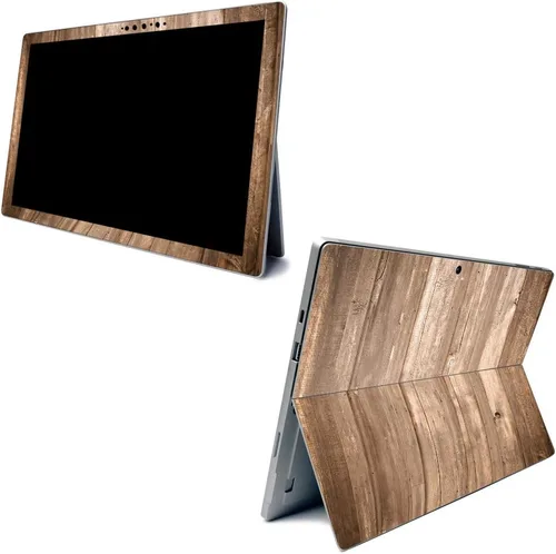 Vista 5 de MightySkins - Skin de fibra de carbono para Microsoft Surface Pro 7 – Bamboo Ohm Acabado de fibra de carbono texturizado Fácil de aplicar