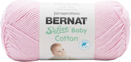 Vista 19 de Bernat Softee Baby Cotton Aqua Mist - Ovillo de lana para bebé, paquete de 3 unidades de 4.25 onzas, mezcla, 3 DK (ligero), 254 yardas