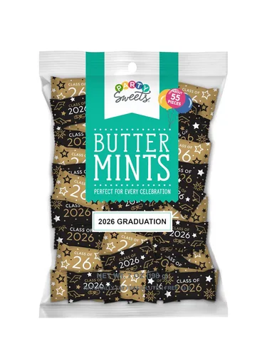 Vista 12 de Party Sweets Let's Party Buttermints de Hospitality Mints, Appx 300 mentas, bolsas de 7 onzas (paquete de 6) Gluten Free & Kosher, Quality you can