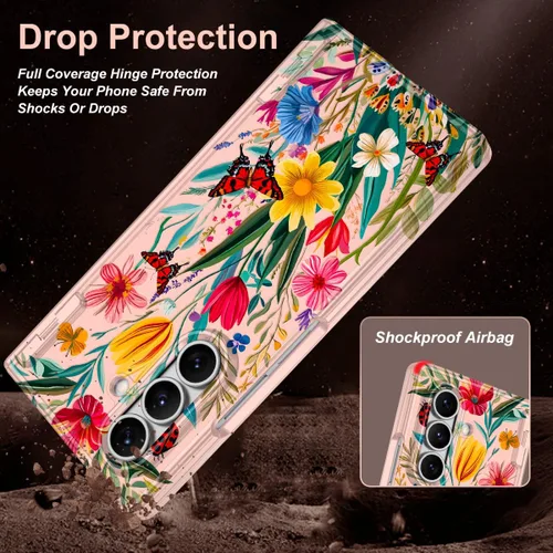 Vista 5 de Hekodonk Funda para Galaxy Z Fold 6, compatible con MagSafe, protector de pantalla integrado, protección de bisagra, magnética, delgada, a prueba