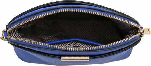 Vista 6 de FashionPuzzle Saffiano Bolso bandolera pequeño con correa de cadena