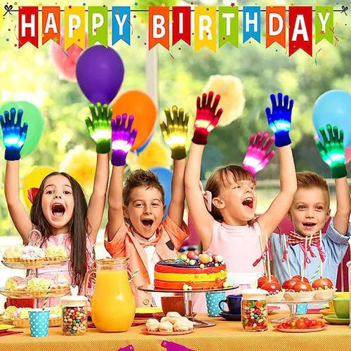 Vista 5 de Regalos geniales de 12 colores, guantes LED, juguetes para niños de 13 años en adelante, para niños, niñas, adultos, adolescentes, guantes