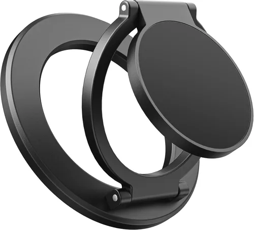 Vista 10 de SUPERONE Soporte de anillo magnético de doble cara, ideal para regalo, soporte de teléfono de gimnasio con bonito patrón para iPhone BK-FLOWER