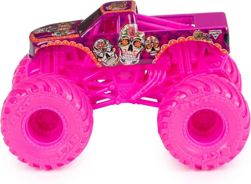 Vista 4 de Monster Jam 2023 Spin Master 1:64 Camión Diecast Series 31 Hyper Fueled Calavera