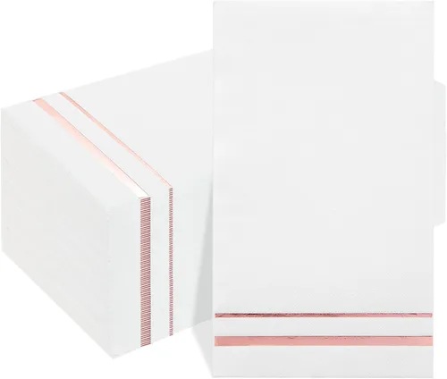 Vista 7 de bUCLA 100 Unidades de Servilletas de Papel Negras de 3 Capas - Servilletas de Papel Negras Desechables de Calidad Premium, Absorbentes para Cocina