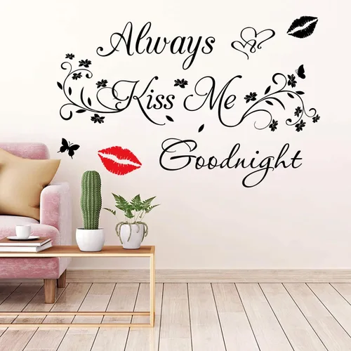 Vista 3 de Aeways Kiss Me Goodnight - Calcomanías de pared para decoración del hogar