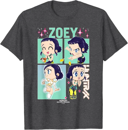 Vista 36 de Kpop Demon Hunters Zoey Camiseta Oficialmente Autorizada