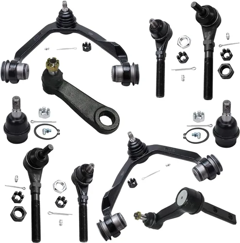 Vista 39 de Detroit Axle - Kit de suspensión delantera de 10 piezas para Jeep 2002-2004
