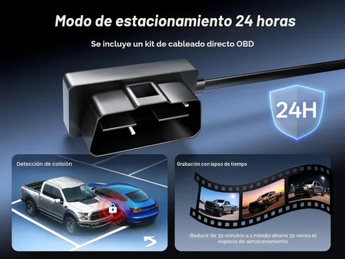 Vista 5 de Pelsee P12 Pro Max 4K+2.5K Espejo Dash Cam w/Starvis 2 IMX678