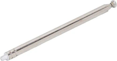 Vista 5 de Antena telescópica, 11.8 in/11.8 pulgadas, longitud completa, 5 secciones, antena telescópica, antena de radio portátil, repuesto compatible con TV