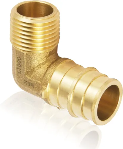 Vista 12 de Paquete de 2 accesorios HeSun PEX-A, codo de expansión de rosca NPT macho de 3/4 pulgadas PEX-A x 3/4 pulgadas, ASTM F1960098-2)