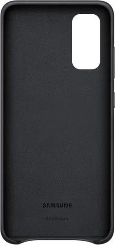 Vista 2 de Samsung Funda para Galaxy S20, cubierta trasera de cuero, color negro (versión de EE. UU. con garantía) (EF-VG980LBEGUS)