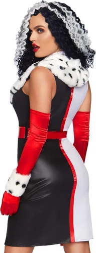 Vista 2 de Leg Avenue Disfraz de Diva Dálmata Devilish para mujer, Multi