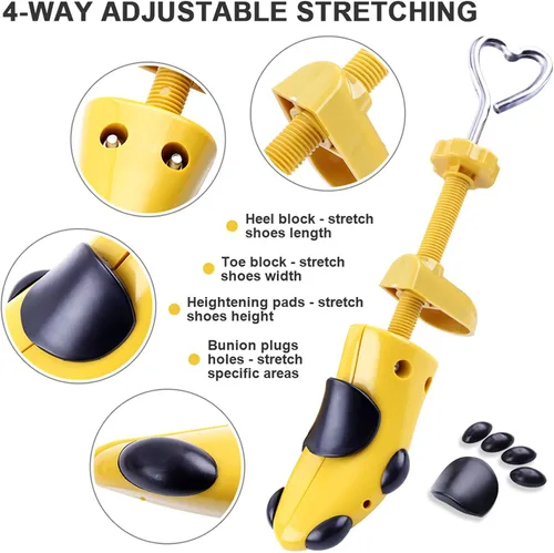 Vista 3 de Shoe Stretcher Women 4-way Shoe Expander Widener Shoe Tree Shape for Wide Feet