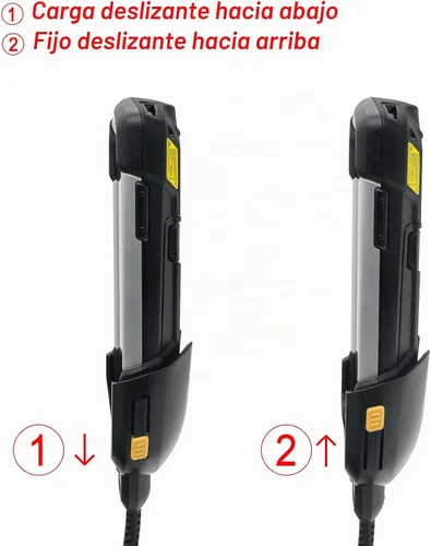 Vista 3 de TC70 TC77 TC72 TC75 TC70X - Cable cargador para escáner Symbol Zebra PDA, 5V4A con cable de 3.4 pies para escáneres de código de barras Android