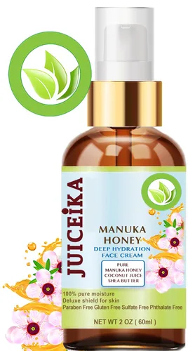 Vista 2 de MANUKA HONEY Crema facial hidratante facial de hidratación profunda. Aceite de manuka, aloe vera, manteca de karité, aceite de coco, aceite