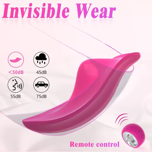 Vista 2 de Vibradores de Bragas Portátiles Juguetes Sexuales para Adultos para Mujeres o Parejas, Mini Vibrador de Clítoris con Control Remoto con 12 Modos