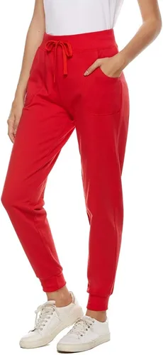 Vista 5 de AvaCostume Pantalones deportivos de algodón elástico para mujer con bolsillos