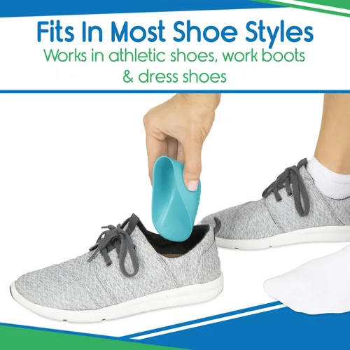 Vista 6 de ViveSole Tacones resistentes para aliviar el dolor de talón y apoyo, almohadillas de gel para enfermedades graves y fascitis plantar, almohadilla
