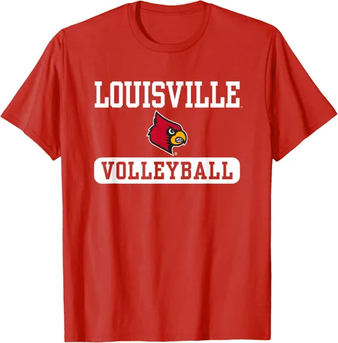 Vista 14 de Louisville Cardinals - Camiseta con licencia oficial de voleibol, Negro