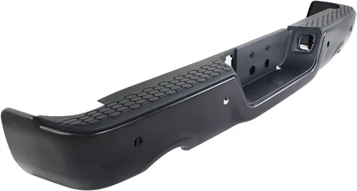 Vista 3 de ACANII - Para Dodge Ram 1500 2009-2018 con doble escape y orificios de sensor de acero negro parachoques trasero montaje completo