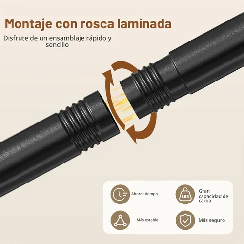 Vista 4 de Hoctieon Estante de doble barra Z, estantes de ropa rodantes con base en Z, perchero ajustable para ropa, perchero de pie para ropa de pie, perchero