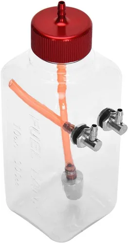 Vista 4 de Ejoyous Tanques de combustible de motor a control remoto, tanques de combustible de plástico transparente para avión RC control remoto, piezas