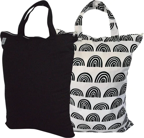 Vista 7 de MOM & BAB Bolsas húmedas para pañales de tela para bebé, trajes de baño y toallas, viajes, bolsa húmeda y seca para bolsa de pañales, piezas