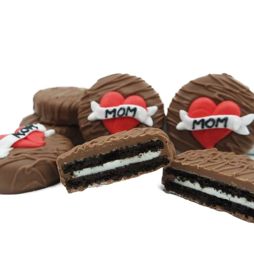 Vista 28 de Galletas Oreo bañadas en chocolate oscuro y con leche, de Philadelphia Candies