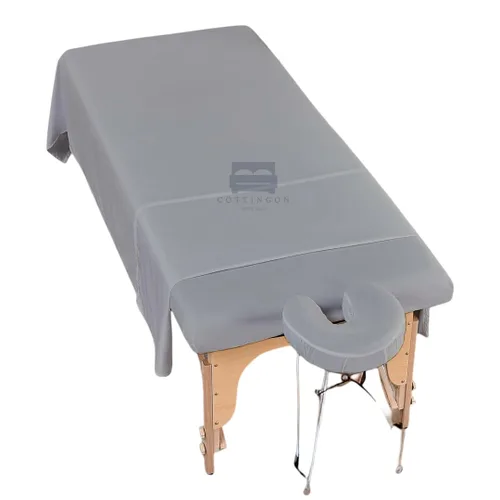 Vista 9 de Cottingon Juego de sábanas de 3 piezas para mesa de masaje, 100% microfibra cepillada de alta calidad, ultraligero, sin arrugas, funda de cama