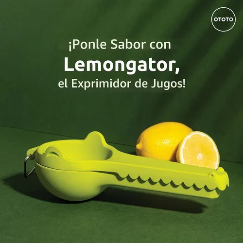 Vista 3 de OTOTO Lemongator Exprimidor de Limón Manual - Exprimidor de Limón Fácil de Sostener Manual para Limón, Lima, Naranjas - Libre de BPA, Apto