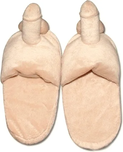 Vista 4 de Divertidas pantuflas de felpa unisex para adultos, regalo novedoso de broma, zapatos planos para interiores, antideslizantes, pantuflas peludas