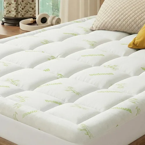 Vista 12 de [Usado] DUMOS Cubrecolchón de espuma viscoelástica tamaño individual, 3 pulgadas de grosor, almohadilla de gel refrescante con infusión de gel