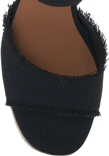 Vista 2 de Lucky Brand Sandalias de cuña Mindra para mujer Negro