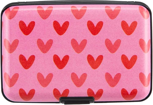 Vista 2 de Kaabao Soporte para tarjetas de crédito, cartera de metal para tarjetas de bloqueo RFID, mini funda rígida de aluminio delgada para tarjetas