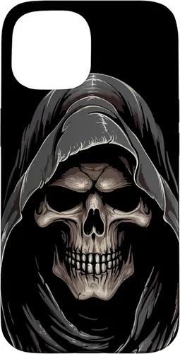 Vista 6 de Carcasa con capucha de fantasma de calavera para iPhone 17