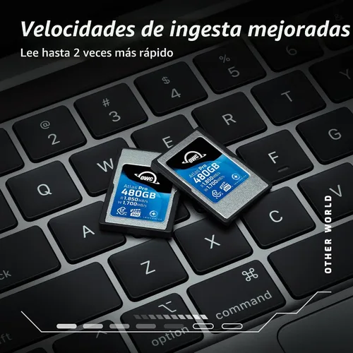 Vista 4 de OWC Tarjeta de memoria Atlas Pro 480GB CFexpress 4.0 tipo A