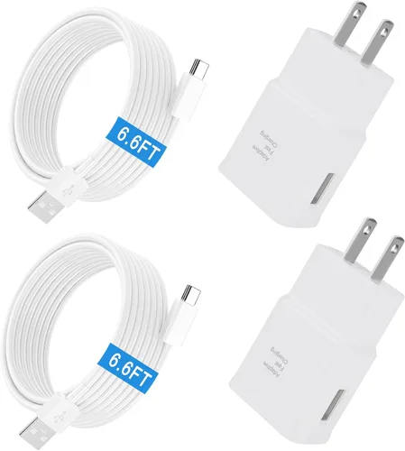 Vista 10 de Cable cargador tipo C para teléfono Android de carga rápida con cable USB C de 6.6 pies para Samsung Galaxy S10/S10e/S10+/S9/S9+/S8/S8+/S23/S22/S21