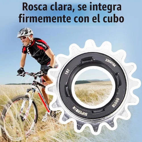 Vista 4 de WEEROCK Bicicleta de una sola velocidad Freewheel 16T/18T/20T,Rueda libre de bicicleta de una velocidad