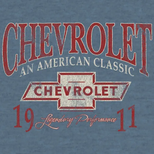Vista 2 de Tee Luv Camisa Chevy grande y alta - Chevrolet an American Classic Graphic T-Shirt