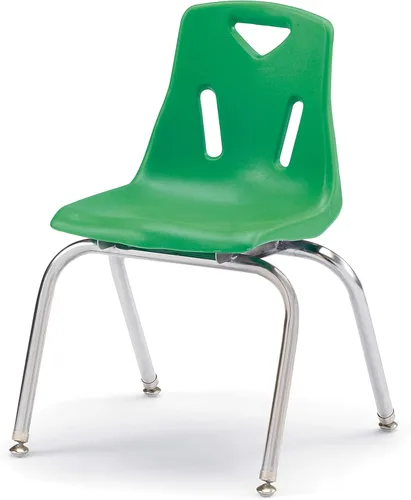 Vista 28 de Berries silla apilable con patas cromadas